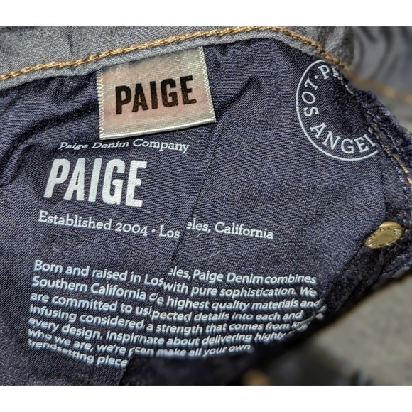 Paige Skyline Skinny Jeans Dark Wash Denim Slim Fit Womens‎ Size 29 - Picture 8 of 9